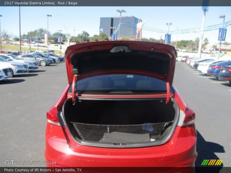 Red / Beige 2017 Hyundai Elantra Limited