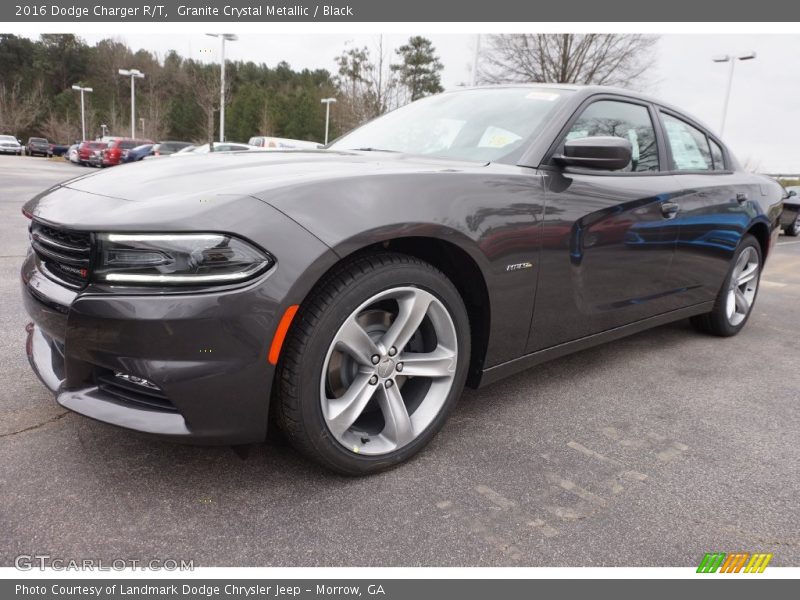 Granite Crystal Metallic / Black 2016 Dodge Charger R/T