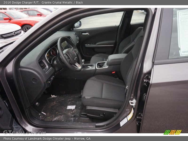 Granite Crystal Metallic / Black 2016 Dodge Charger R/T