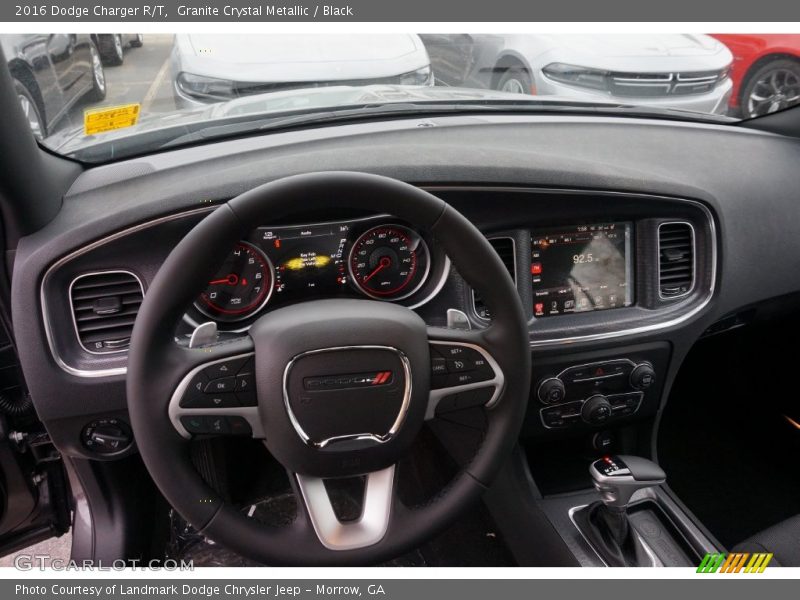 Granite Crystal Metallic / Black 2016 Dodge Charger R/T