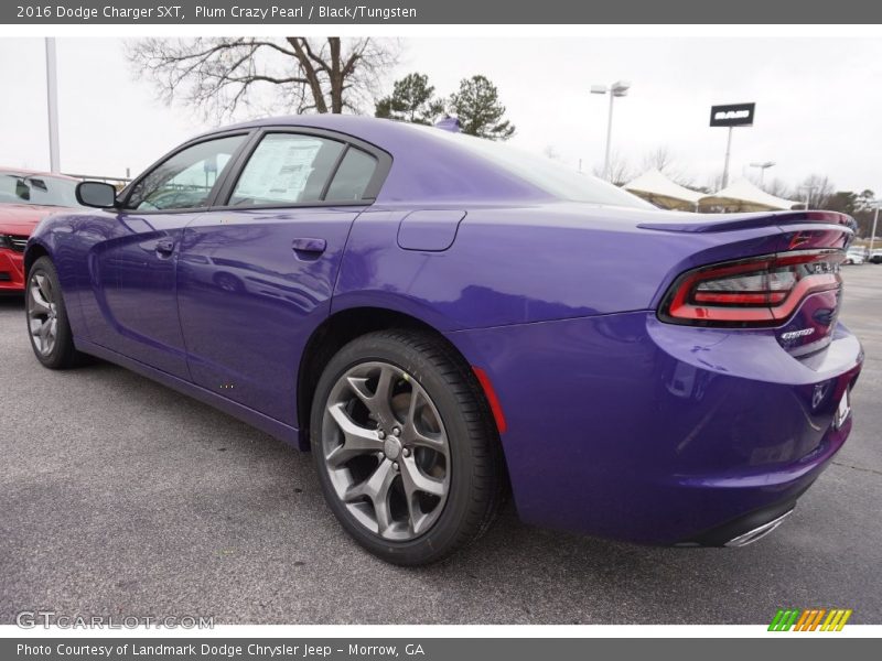 Plum Crazy Pearl / Black/Tungsten 2016 Dodge Charger SXT
