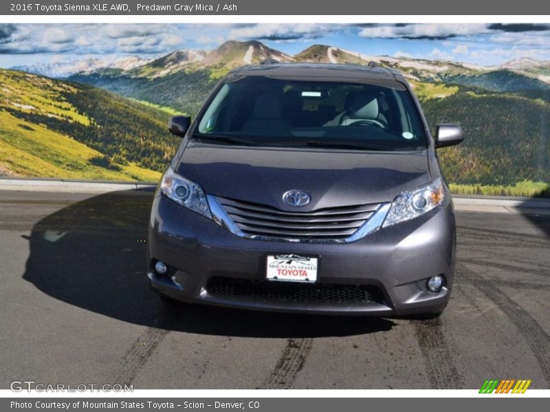 Predawn Gray Mica / Ash 2016 Toyota Sienna XLE AWD