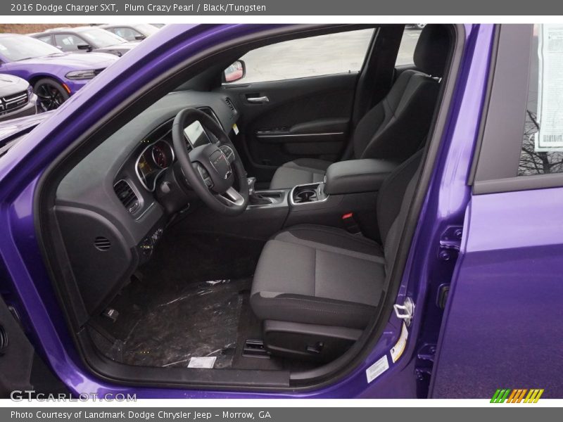 Plum Crazy Pearl / Black/Tungsten 2016 Dodge Charger SXT