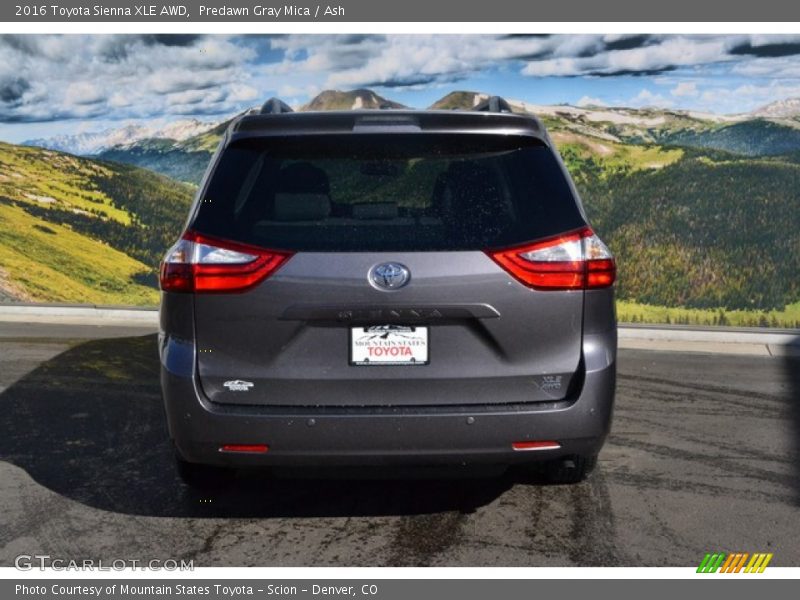 Predawn Gray Mica / Ash 2016 Toyota Sienna XLE AWD