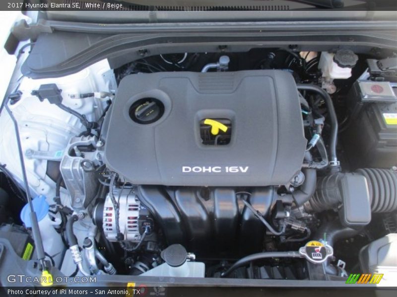 White / Beige 2017 Hyundai Elantra SE