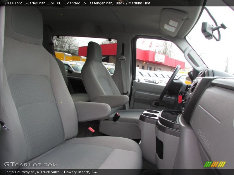 Black / Medium Flint 2014 Ford E-Series Van E350 XLT Extended 15 Passenger Van