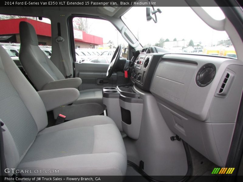 Black / Medium Flint 2014 Ford E-Series Van E350 XLT Extended 15 Passenger Van