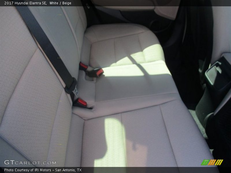 White / Beige 2017 Hyundai Elantra SE