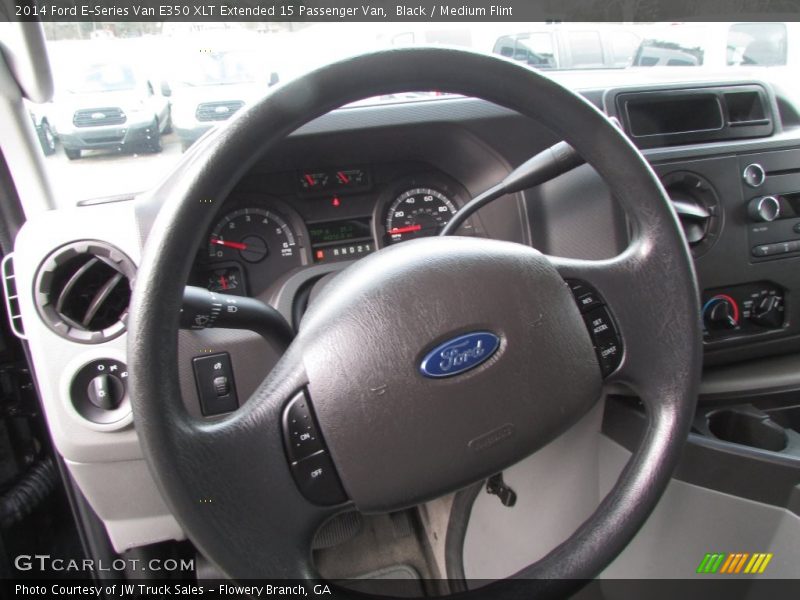 Black / Medium Flint 2014 Ford E-Series Van E350 XLT Extended 15 Passenger Van