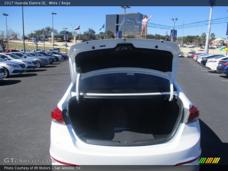 White / Beige 2017 Hyundai Elantra SE