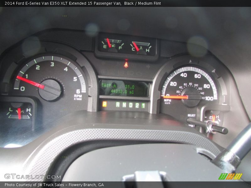 Black / Medium Flint 2014 Ford E-Series Van E350 XLT Extended 15 Passenger Van