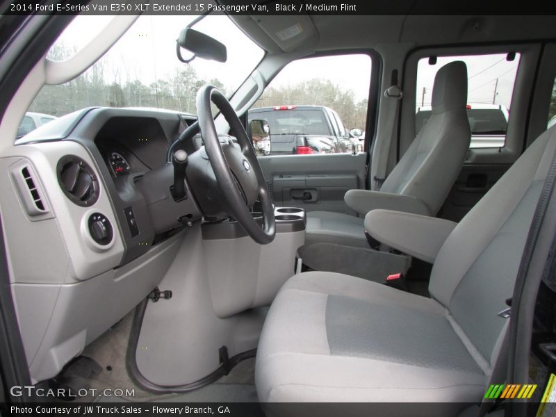 Black / Medium Flint 2014 Ford E-Series Van E350 XLT Extended 15 Passenger Van
