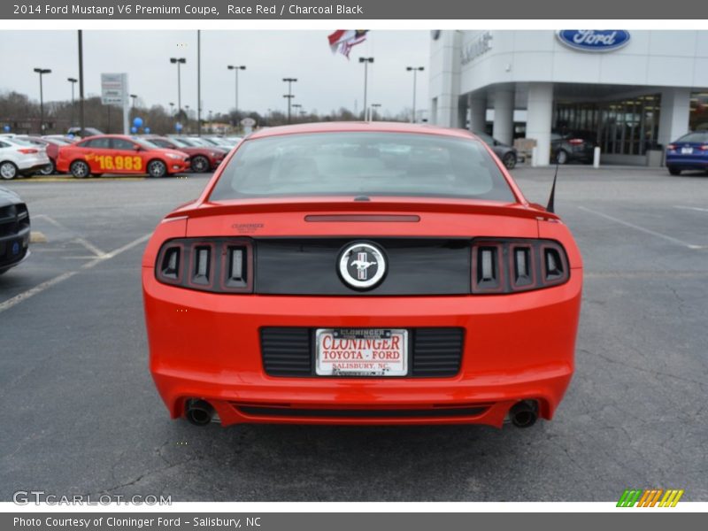 Race Red / Charcoal Black 2014 Ford Mustang V6 Premium Coupe