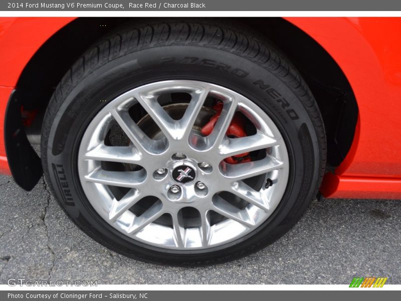 Race Red / Charcoal Black 2014 Ford Mustang V6 Premium Coupe