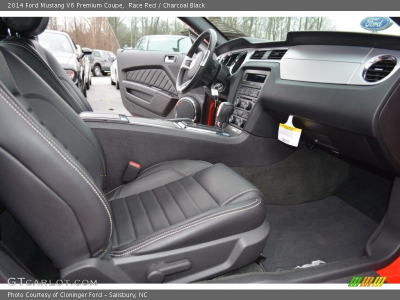 Race Red / Charcoal Black 2014 Ford Mustang V6 Premium Coupe