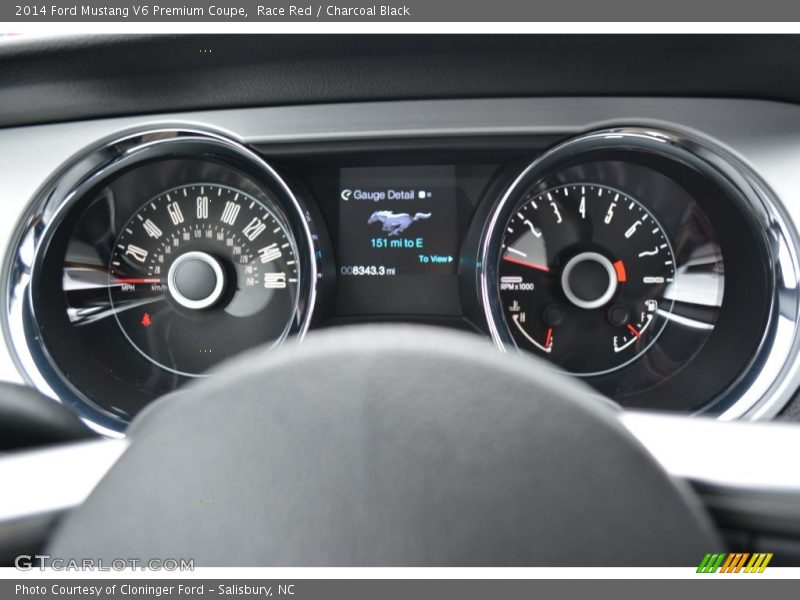 Race Red / Charcoal Black 2014 Ford Mustang V6 Premium Coupe
