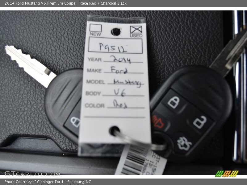 Race Red / Charcoal Black 2014 Ford Mustang V6 Premium Coupe