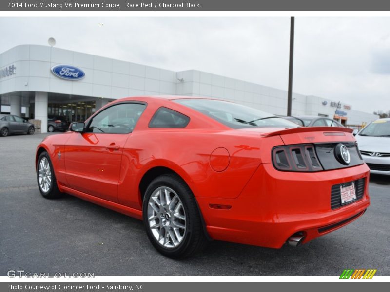 Race Red / Charcoal Black 2014 Ford Mustang V6 Premium Coupe