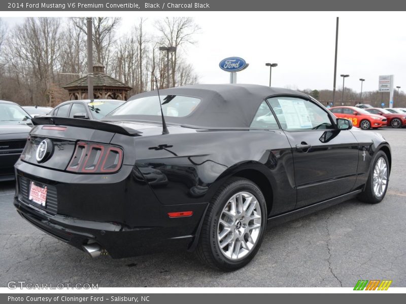 Black / Charcoal Black 2014 Ford Mustang V6 Premium Convertible