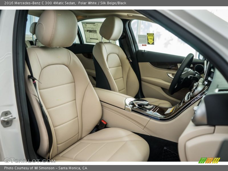 Polar White / Silk Beige/Black 2016 Mercedes-Benz C 300 4Matic Sedan