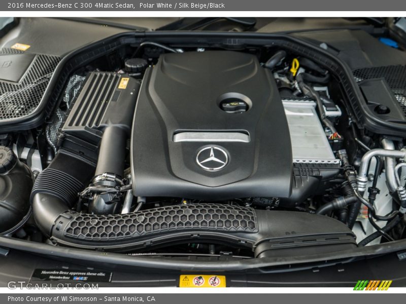 Polar White / Silk Beige/Black 2016 Mercedes-Benz C 300 4Matic Sedan