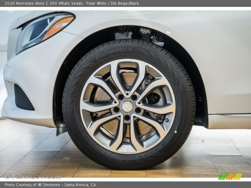 Polar White / Silk Beige/Black 2016 Mercedes-Benz C 300 4Matic Sedan