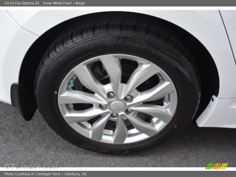 Snow White Pearl / Beige 2014 Kia Optima EX