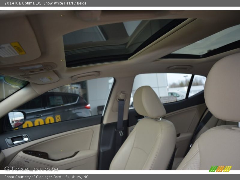 Snow White Pearl / Beige 2014 Kia Optima EX