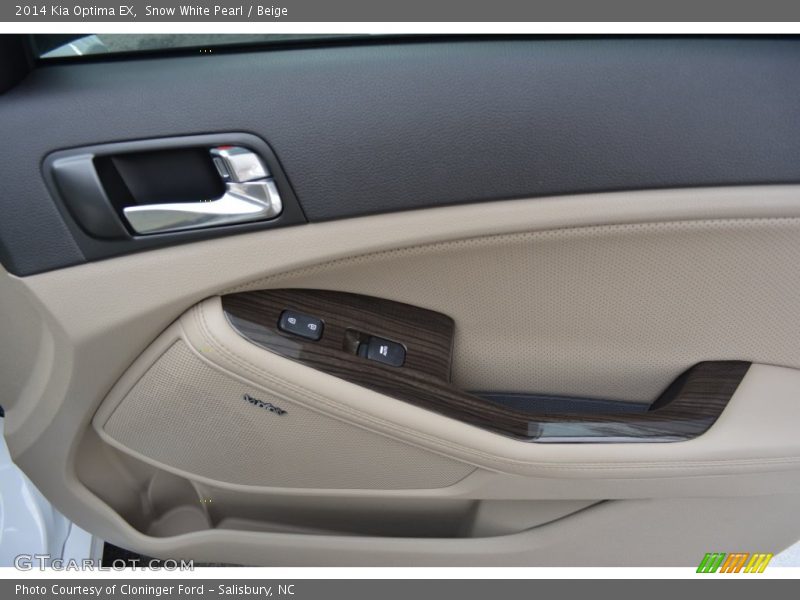 Snow White Pearl / Beige 2014 Kia Optima EX