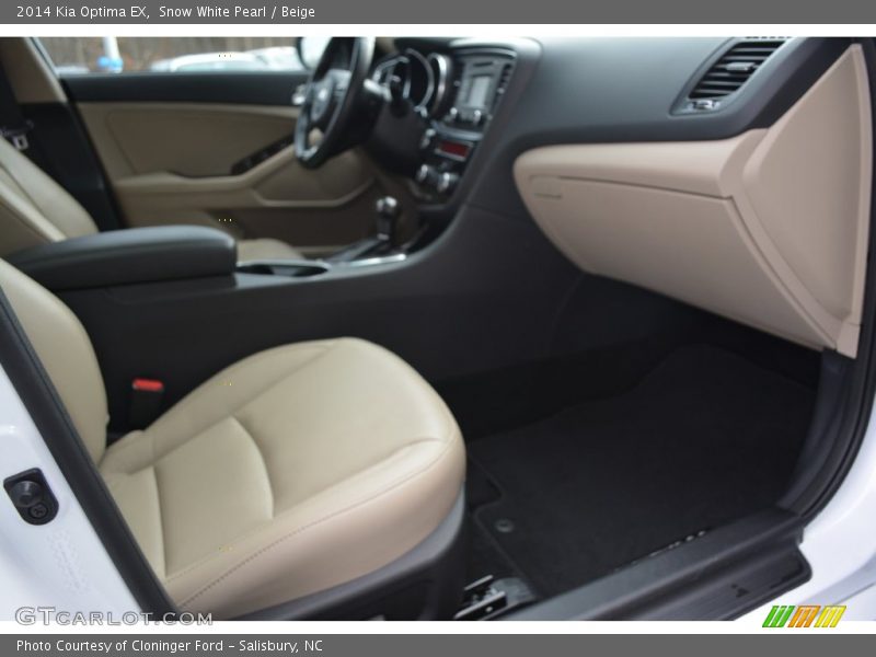 Snow White Pearl / Beige 2014 Kia Optima EX