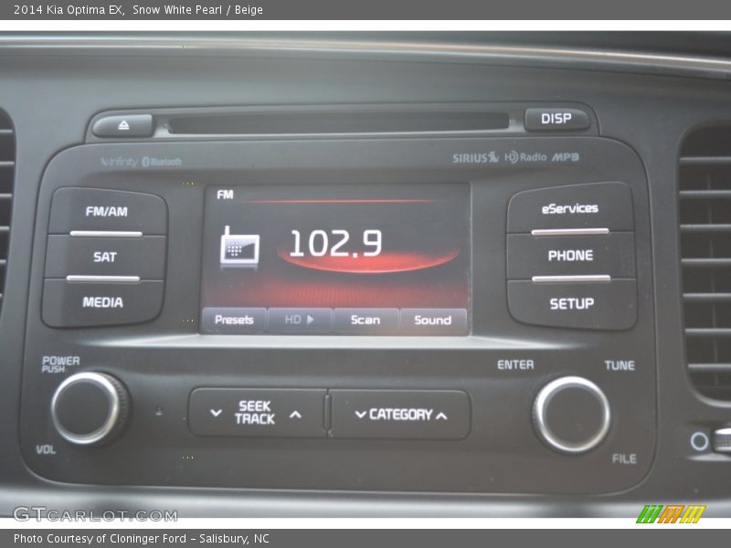 Snow White Pearl / Beige 2014 Kia Optima EX