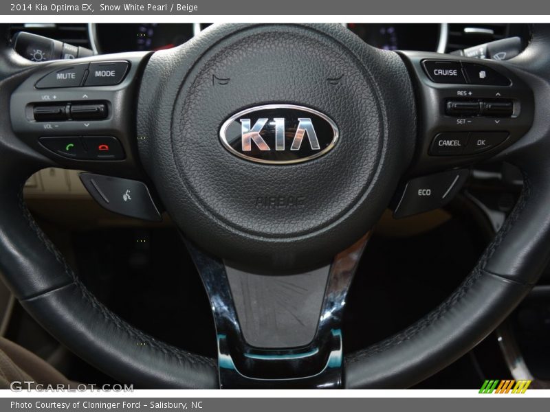 Snow White Pearl / Beige 2014 Kia Optima EX