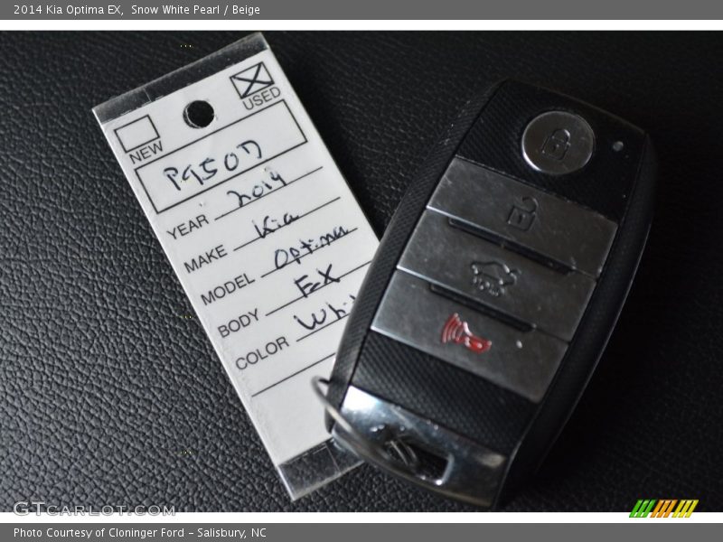 Snow White Pearl / Beige 2014 Kia Optima EX