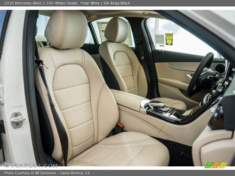 Polar White / Silk Beige/Black 2016 Mercedes-Benz C 300 4Matic Sedan