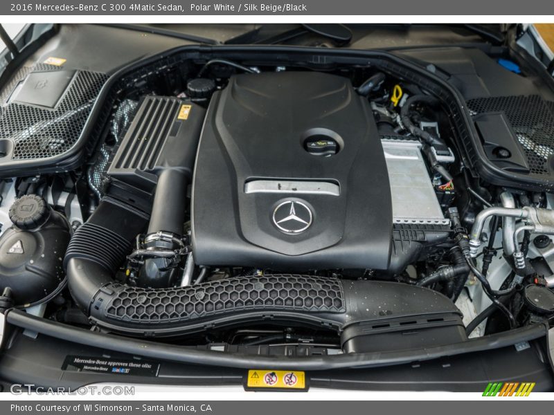 Polar White / Silk Beige/Black 2016 Mercedes-Benz C 300 4Matic Sedan