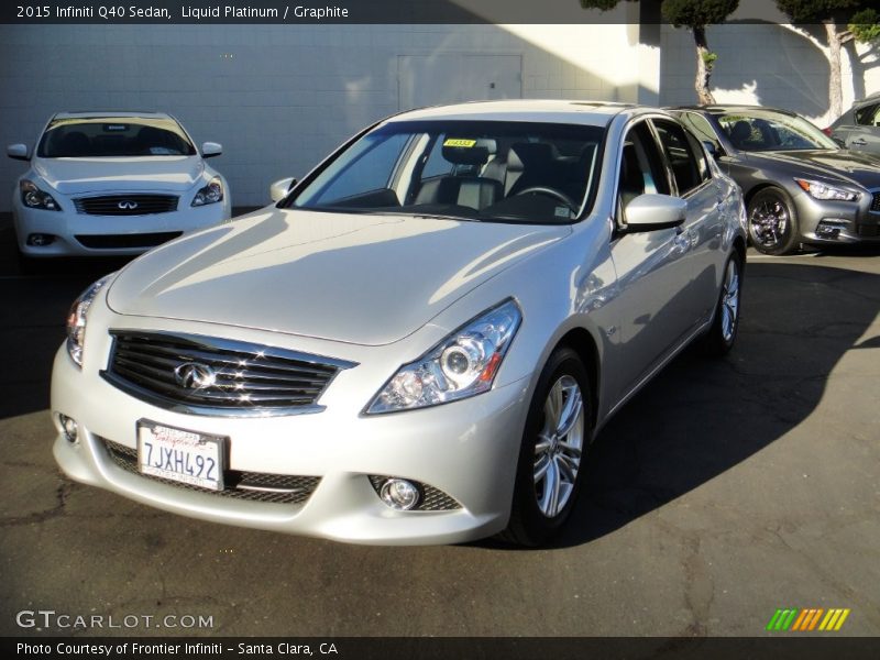 Liquid Platinum / Graphite 2015 Infiniti Q40 Sedan