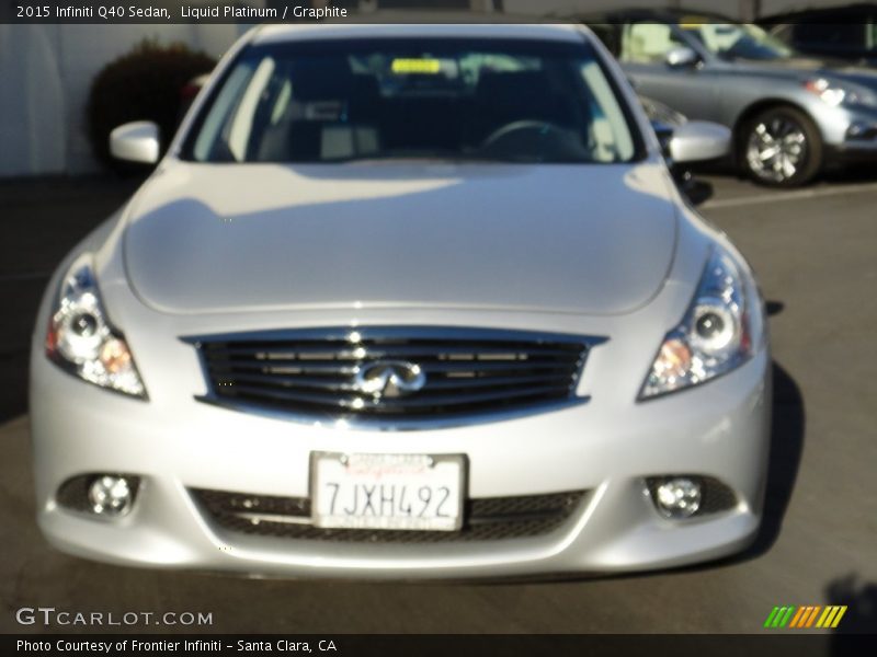 Liquid Platinum / Graphite 2015 Infiniti Q40 Sedan