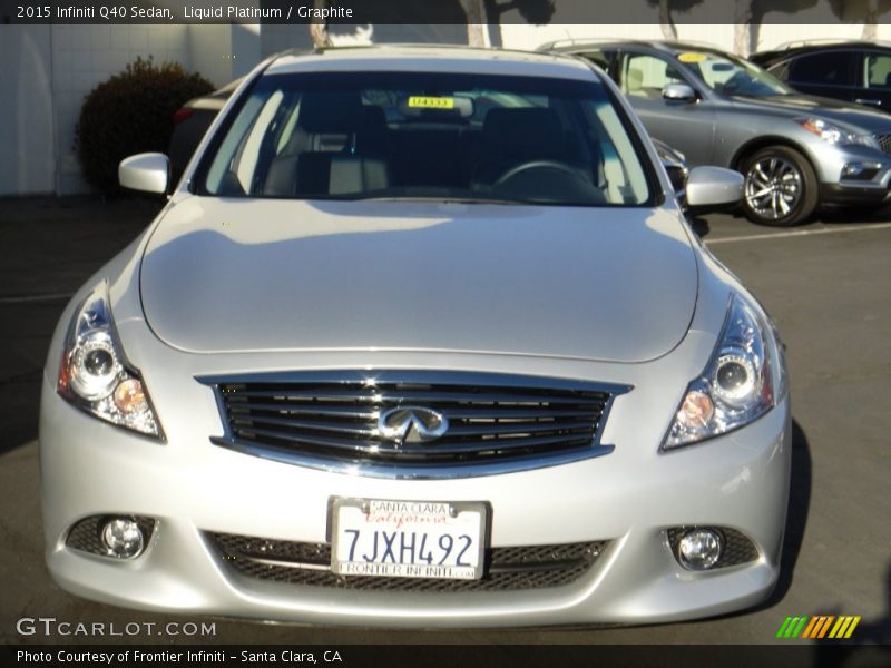 Liquid Platinum / Graphite 2015 Infiniti Q40 Sedan