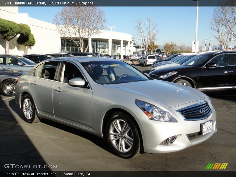 Liquid Platinum / Graphite 2015 Infiniti Q40 Sedan