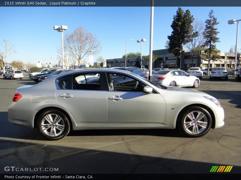 Liquid Platinum / Graphite 2015 Infiniti Q40 Sedan