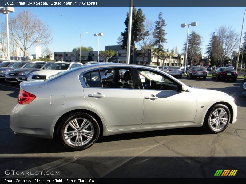Liquid Platinum / Graphite 2015 Infiniti Q40 Sedan