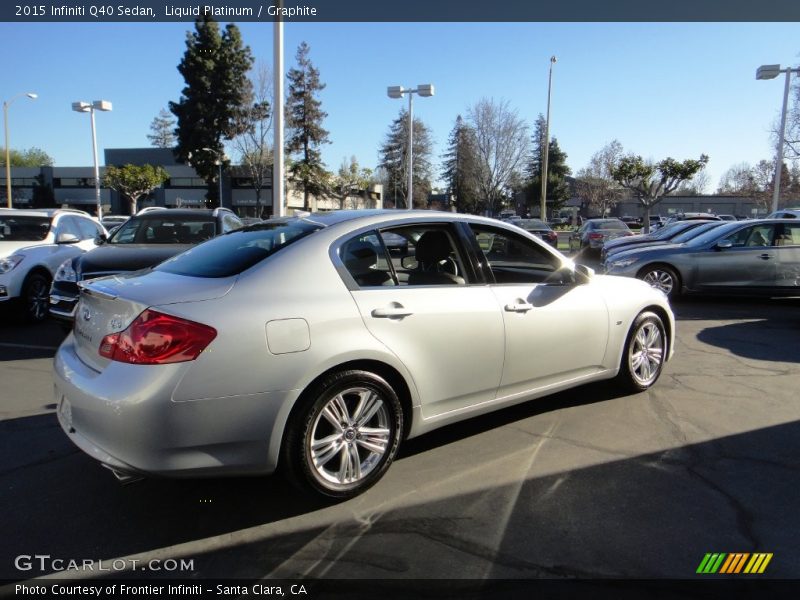 Liquid Platinum / Graphite 2015 Infiniti Q40 Sedan