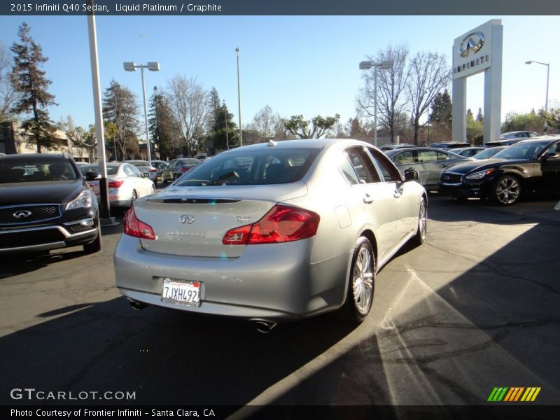 Liquid Platinum / Graphite 2015 Infiniti Q40 Sedan