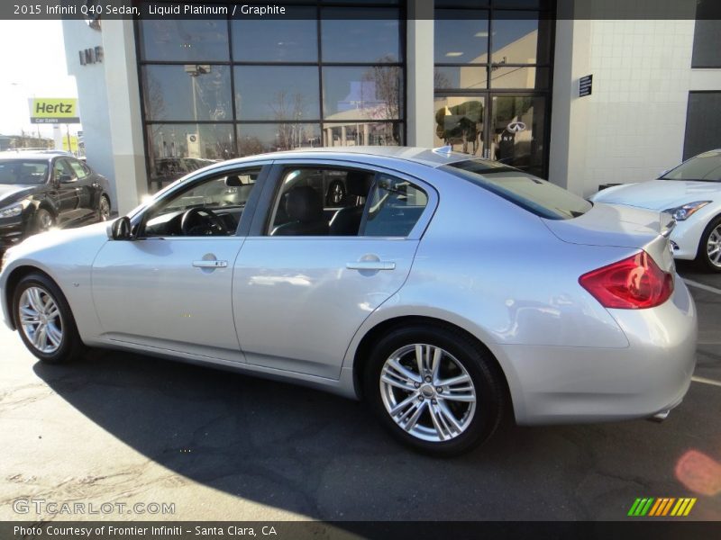 Liquid Platinum / Graphite 2015 Infiniti Q40 Sedan