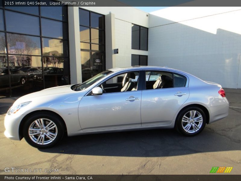 Liquid Platinum / Graphite 2015 Infiniti Q40 Sedan