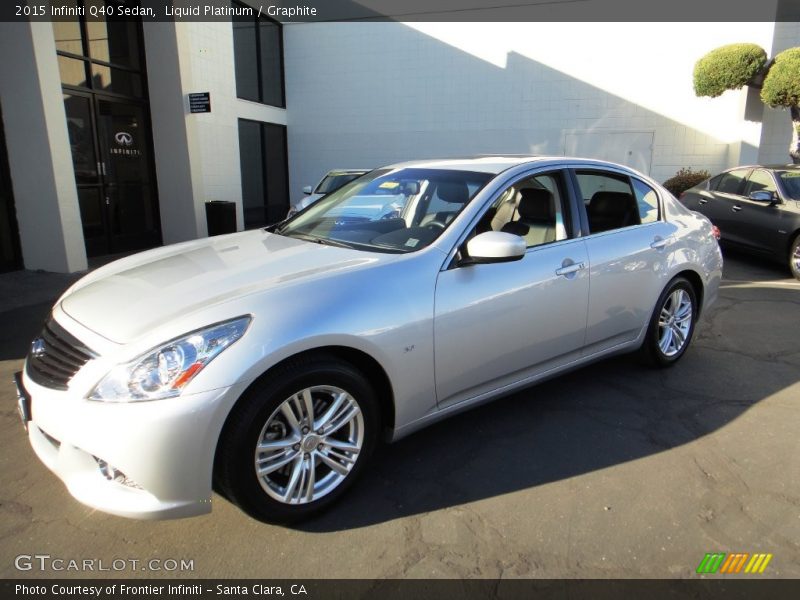 Liquid Platinum / Graphite 2015 Infiniti Q40 Sedan