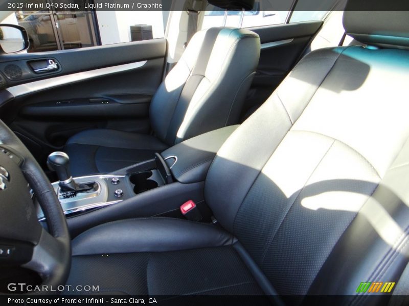 Liquid Platinum / Graphite 2015 Infiniti Q40 Sedan