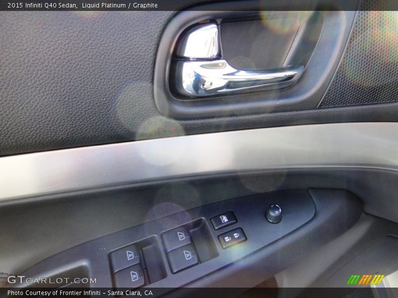 Liquid Platinum / Graphite 2015 Infiniti Q40 Sedan