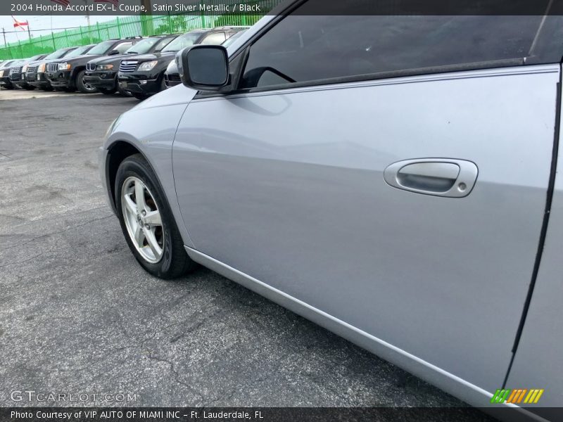 Satin Silver Metallic / Black 2004 Honda Accord EX-L Coupe