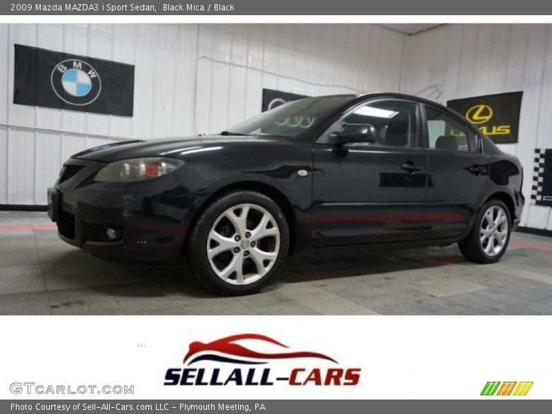 Black Mica / Black 2009 Mazda MAZDA3 i Sport Sedan